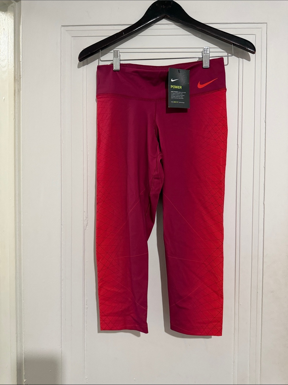 Nike Dri Fit' Red Performance Leggings